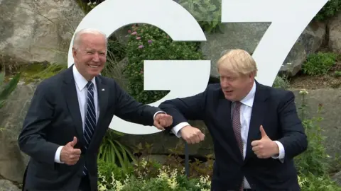 Joe Biden and Boris Johnson