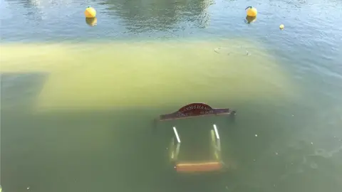 BBC Cafe sinks in harbour