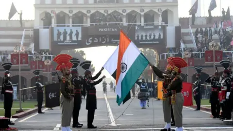 India-Pakistan border at Wagah