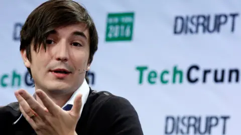 Reuters Vlad Tenev, co-founder and co-CEO of investing app Robinhood, speaks during the TechCrunch Disrupt event in Brooklyn borough of New York, U.S., May 10, 2016