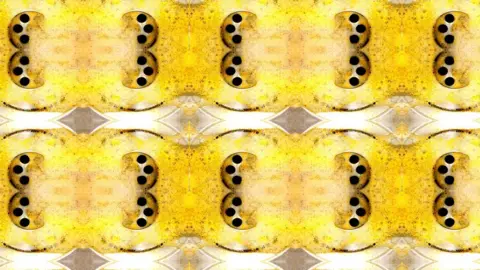 Kristina Veasey A wall paper print of a dirty plug hole