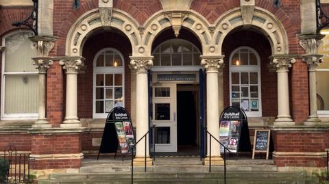 The outside of The Guildhall building in Grantham