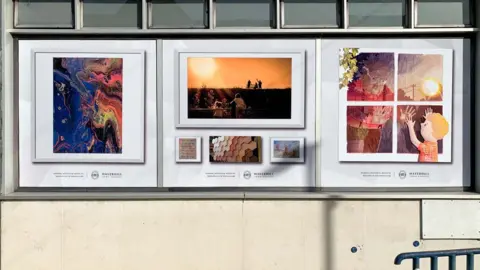 Jamie Hall, Stylize Graphics Art in shop windows in Haverhill