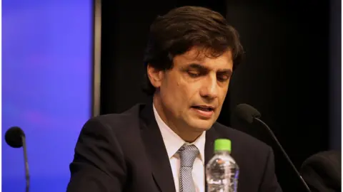 Getty Images Treasury Minister Hernan Lacunza