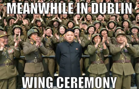 AFP / Getty Images Ryanair meme featuring Kim Jong-un