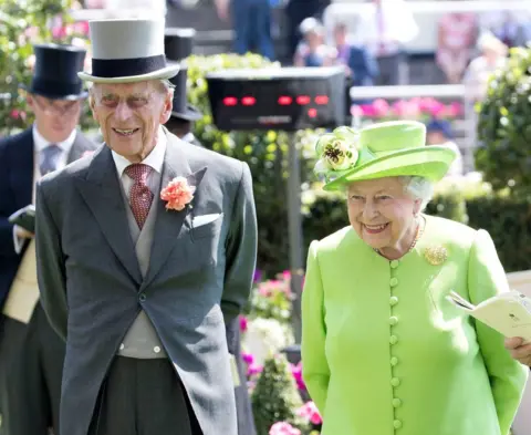 Getty Images Prince Philip and the Queen