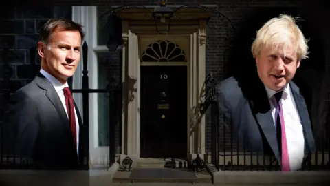 BBC Jeremy Hunt and Boris Johnson