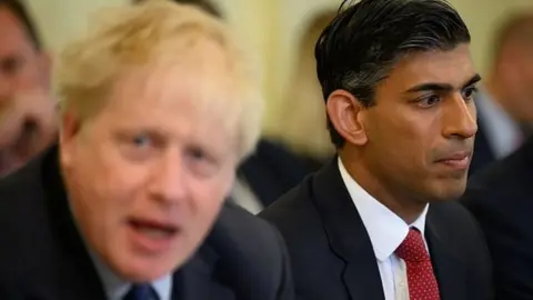 PA Media Boris Johnson and Rishi Sunak