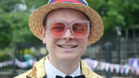 Jamie Niblock/BBC Jubilee celebrations at Purleigh Community Primary school near Chelmsford, Essex