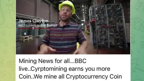 BBC Screengrab from the Telegram channel