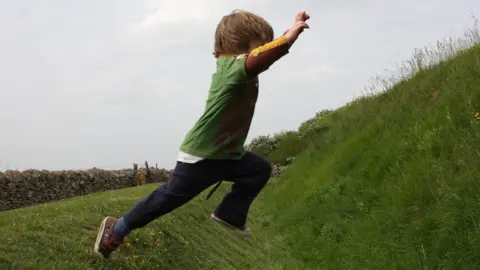 Boy jumping