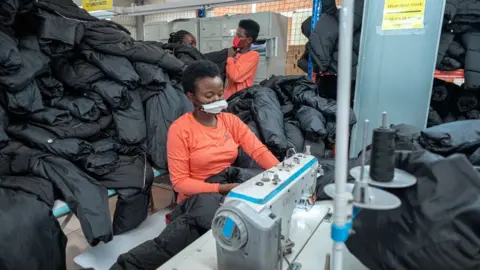 Jeroen van Loon Workers at the C&D Products factory in Kigali