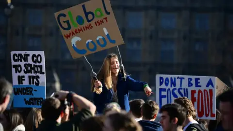 Getty Images Protestors in London