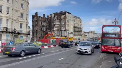 BBC Traffic flowing eastbound