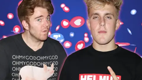 Getty Images Shane Dawson and Jake Paul