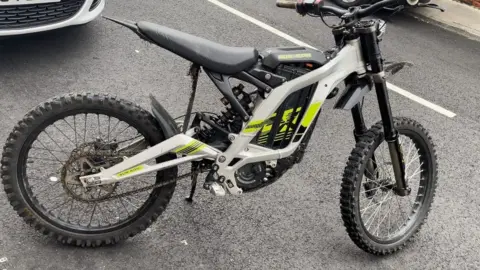 Northumbria Police An electric motorcycle