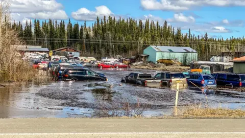 Getty Images Alaskan flooding after heavy snow