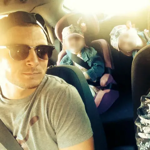 Family handout James Knight with his two children