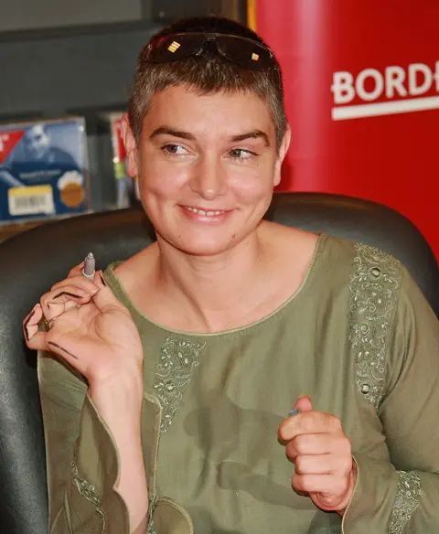 Getty Images Singer Sinead O'Connor makes an appearance at Borders to promote her new 2-CD release Theology on 26 June 2007 in New York City, US