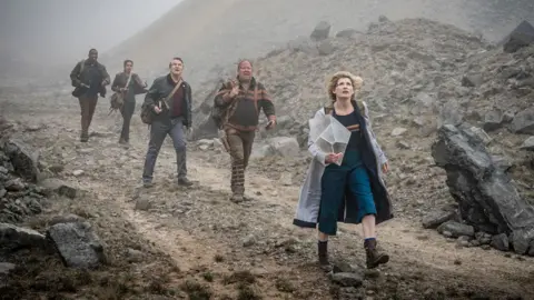 Jodie Whittaker (right) in a scene from The Battle of Ranskoor Av Kolos