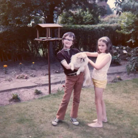 Family photo Caroline Aherne and her brother Patrick