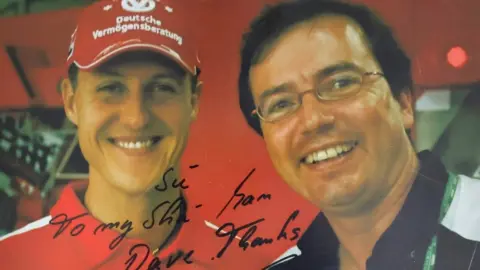 Dave Freeman with Michael Schumacher