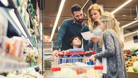 Getty Images Family shopping