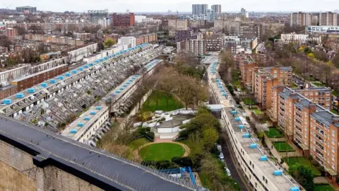 Historic England Mary Green housing block, Alexandra Road estate, Camden, London