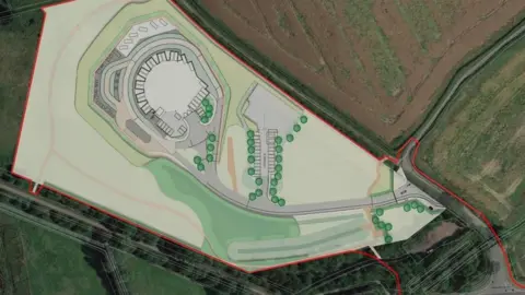 East Riding of Yorkshire Council The site from the air