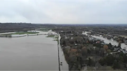 EA Aerial view of the floods