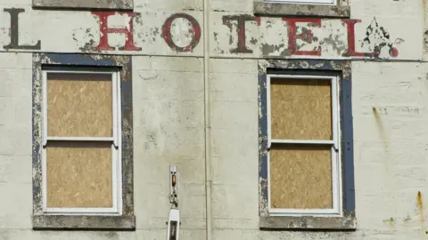 Getty Images Derelict hotel