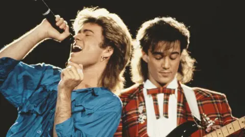 Getty Images Wham! in concert