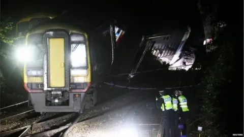 MOD Derailed train