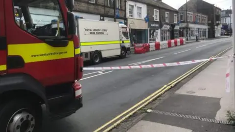 Tom Pettinger Police cordon in Boroughgate, Otley