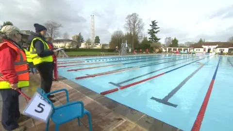 Ice swimming Lido