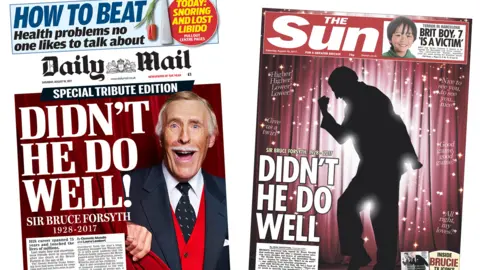 Mail/Sun front pages