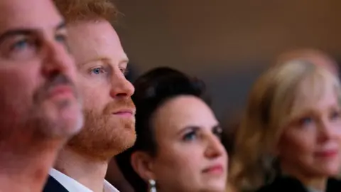 Reuters Prince Harry in the audience at the event.