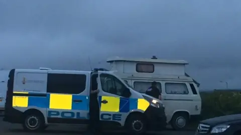 Newquay Police Campervans