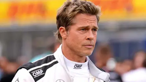 Brad Pitt at Silverstone