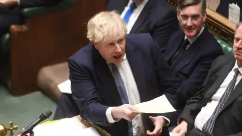 UK Parliament / Jessica Taylor Boris Johnson in Parliament