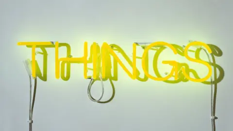 Government Art Collection Yellow neon sign art installation by Martin Creed