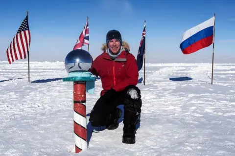 Zac Poulton Zac Poulton at the South Pole