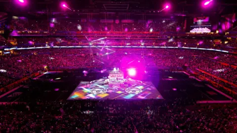 Getty Images Madonna performs during the Bridgestone Super Bowl XLVI Halftime Show at Lucas Oil Stadium on February 5, 2012 in Indianapolis, Indiana