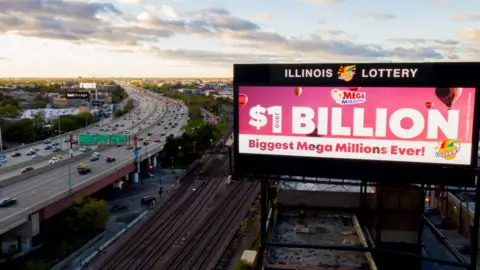 Getty Images The national Mega Millions lottery drew players from around the country