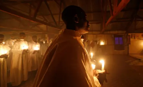 Reuters Christmas eve vigil mass in the Fort Jesus area of Nairobi, Kenya, December 25, 2019