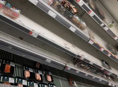 Rae Rae/Facebook Shelves low on stock in Exmouth