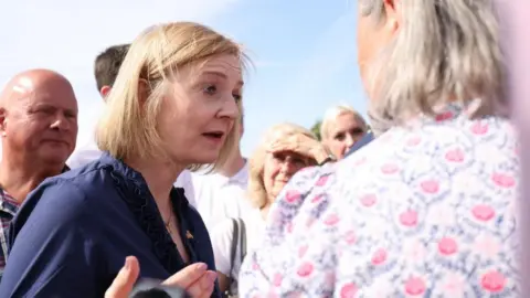 PA Media Liz Truss campaigning in Kent, 23/07/2022