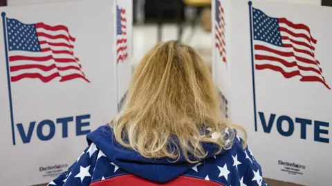 Getty Images US voter at booth