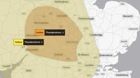 Met Office Met Office alert map