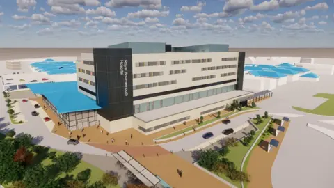 Dorset NHS Artist’s impression of the planned Emergency Department at Royal Bournemouth Hospital
